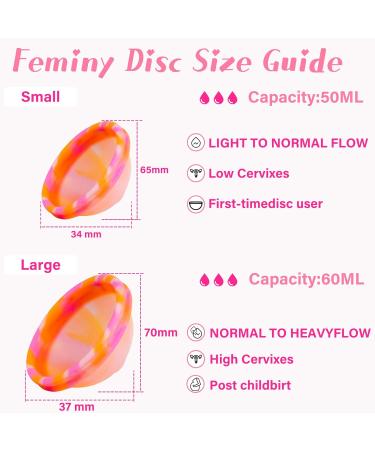 Reusable Menstrual Discs (M+L) - 100% Medical Silicone for Active Women | Sport Swimming & Intimacy - Buy Online on GoSupps.com