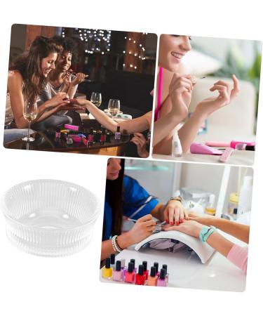 FOMIYES Tools Glass Nail Dish Bowl Manicure Nail Dish Dappen Dish Nail Art Dish Cup Manicure Nail Cup Glass Nail Dish Cups Glass Nail Art Dish Nail Cups Vertical Stripes Plate Cup - Buy Online on GoSupps.com