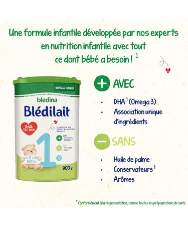 Bl dina Bl dilait 1 Baby Milk Powder 0-6 Months 900 g (Box 3) (Packaging May Vary) - Buy Online on GoSupps.com