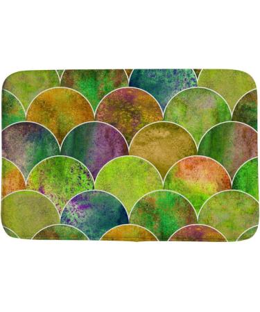 ZhiMi Coral Fleece Doormat Non Slip is Not Dirty Easy to Clean Suitable for Living Room Outdoors Fish Scale - Buy Online on GoSupps.com