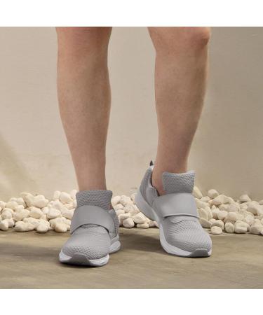 Ortho+rest Men Diabetic Shoes | Adjustable Strap Orthopedic Shoes | Breathable Plantar Fasciitis Walking Shoes - 10.5 Lt.grey - Buy Online on GoSupps.com