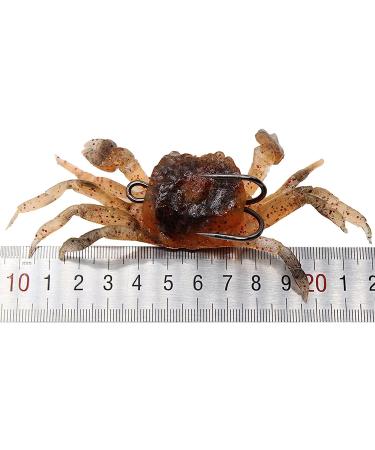 3Pcs 3D Simulation Crab Soft Lures with Sharp Double Hooks for Sea Fishing - Style3 - Buy Online on GoSupps.com