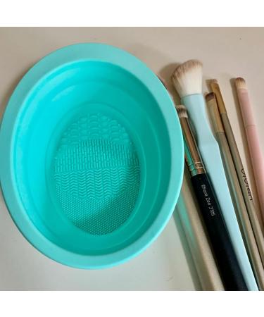 Yueton 2PCS Makeup Brush Cleaning Bowl Set - Silicone Facial Mask & Cleaning Pad Tools for Effortless Beauty Routine - Buy Online on GoSupps.com