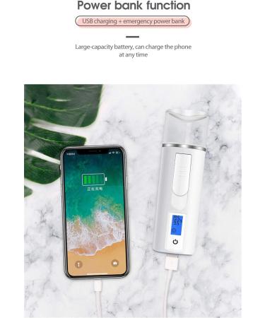 Nano Facial Mister Multifunctional Moisturizing Handy Mist Sprayer Moisturizing and Steaming Face Instrument for Skin Care Makeup Eyelash Extensions White - Buy Online on GoSupps.com