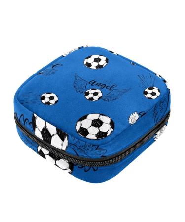 Flying football football with angel-wing pattern women's binding-napkins-storage bag portable period bag for women teenagers girls menstrual cup pocket breastfeeding insert holder 9