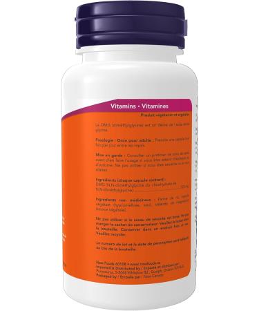Now Foods DMG (Dimethylglycine) 125mg 100vcap - Buy Online on GoSupps.com