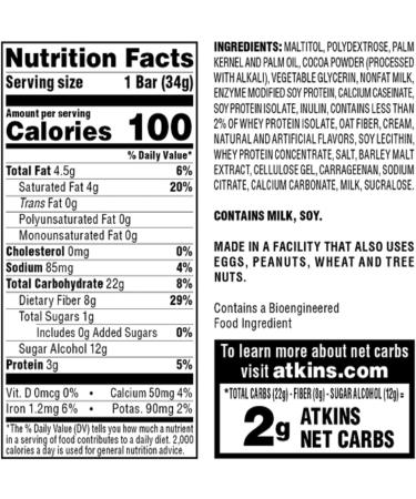 Atkins Endulge Chocolate Caramel Mousse Bar (5 Bars) - Keto-Friendly - Buy Online on GoSupps.com