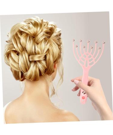 Frcolor Head Massage Device - Multi-Purpose Scalp Washer & Shampoo Massage Brush - Pink - Ultimate Hair & Scalp Spa Experience - Buy Online on GoSupps.com