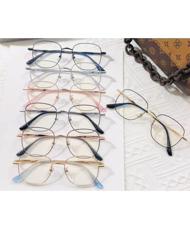 Newada Large Metal Reading Glasses - Blue Light Blocking Oversized Square Readers for Men & Women | Glare-Free Flat Light Mirror - +1.00 Black-Silver - Buy Online on GoSupps.com