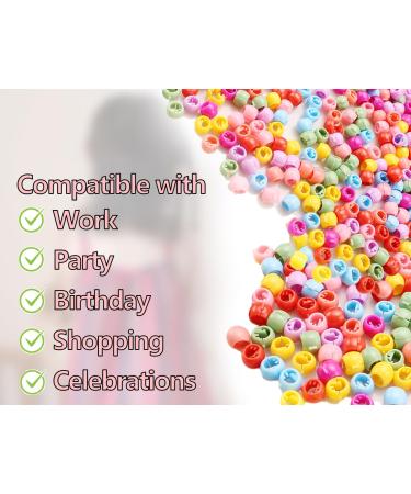 Shop KAPSING 100 Colorful Hair Beads for Kids - Premium Plastic Hair Accessories & Clips - Buy Online on GoSupps.com