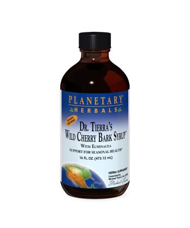 Planetary Herbals Old Indian Wild Cherry Bark Syrup With Echinacea - Natural - 16 oz