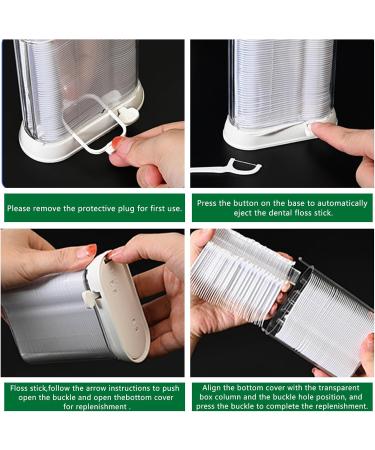 100PC Dental Floss Picks - Portable Automatic Popup Box for Teeth Cleaning | International Shipping Available - Buy Online on GoSupps.com