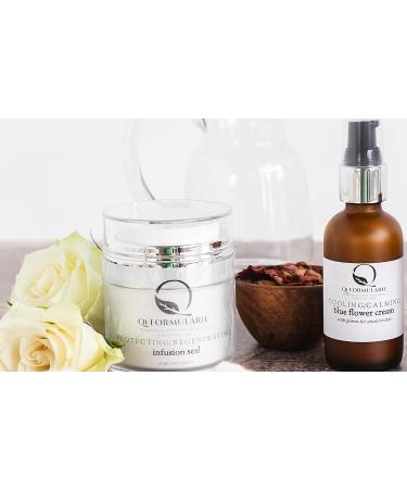 QI FORMULARIE Cooling Calming Blue Flower Cream with Greens Sensitive Skin moisturizer 2 fl oz - Buy Online on GoSupps.com