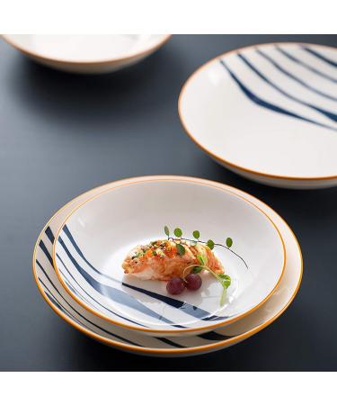 Dinner Plate 12-Piece Kitchen Dinnerware Set Ceramic Dinner Plate Set Includes Plates Dishes Bowls Service for 4 Modern Rustic Dinnerware Dinner Plates Household Plates Kitchenware - Buy Online on GoSupps.com