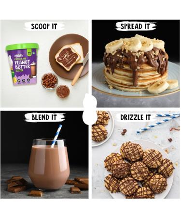 ALPI NO Chocolate Peanut Butter Crunch 400g - Roasted Peanuts Chocolate Paste Brown Sugar & Sea Salt - 24g Protein Gluten Free Vegan Plant Based Peanut Butter Crunchy - Buy Online on GoSupps.com