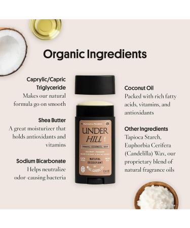 All Natural Deodorant For Men | All Day Odor Paraben Free & Aluminum Free Men's Deodorant | Skin Safe Natural Extract of Coconut Oil Shea Butter & Baking Soda | Underhill -2.6 Oz - Buy Online on GoSupps.com