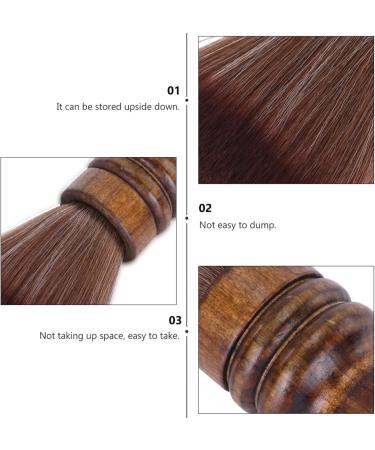minkissy 1pc Hair Brush Barber Brush Cleaning Sponges Mini Neck Duster Barber Neck Brush Soft Shaving Hair Sponge Neck Cleaner Hair Shaving Brush The Face Care Brush Wood Handle 15X4.5X4.5cm As Shown - Buy Online on GoSupps.com