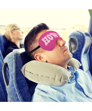Shop Pink Howdy Silk Eye Mask for Sleeping - Adjustable Hot Pink Sleep Mask for Women & Girls Perfect for Travel & Naps - Buy Online on GoSupps.com
