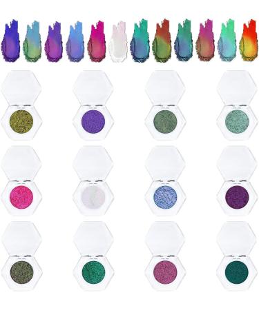 Glitter Eyeshadow Shimmer Eyeshadow Unique Long Lasting Glitter Eyeshadow for Girls Unique Makeup Eyeshadow for Travel Daily Travel Small - Buy Online on GoSupps.com