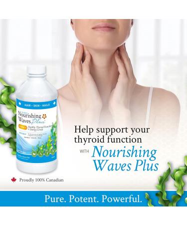 Dr. Klein's Nourishing Waves Plus Liquid. Hair Skin and Nails Vitamins. Helps Maintain Healthy Hair Skin and Nails with Biotin Vitamin B Complex with B1 B3 B6. Thyroid Support Supplement With Kelp Iodine & Silicon. 450 ml (Pack of 1) - Buy Online on GoSupps.com