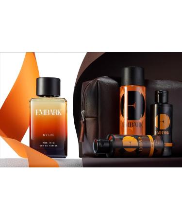 EMBARK My Life Premium Gift Set of 5 | Diwali Gift for Men | My Life Men Perfume + Shower gel + Facewash + Deodorant + Pouch | Luxury Gifting Kit for Men - Buy Online on GoSupps.com