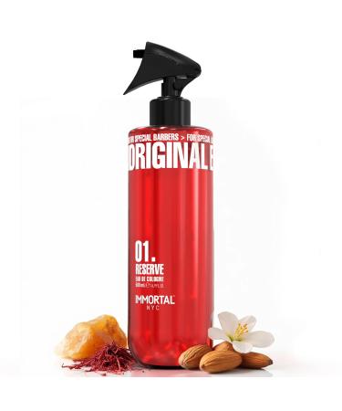 Immortal NYC Reserve 01 After Shave Spray Premier Men's Cologne 17 oz Exclusive Barbers Softens Skin Refreshes Disinfects and Relieves Face and Skin Moisturizing Formula After Shaving Oriental Floral