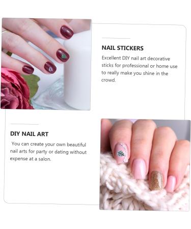 Housoutil 100 Pcs Diy Nail Ornaments Nail Art Manicure Canes Sticks 3d Nail Art Canes Stick Rods Materiales Para U as Diy Nail Ornaments Nail Art Canes Sticks Cell Phone Sticker mediumx2pcs As Shownx2pcs - Buy Online on GoSupps.com