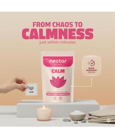 Nectar Calm Patches | 10-Pack for All-Day Relaxation & Unwinding | with Hemp Passion Flower & Valerian Root - Buy Online on GoSupps.com