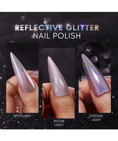 Makartt Holographic Nail Polish Set - 6 Pack Glitter & Metallic Halo Galaxy Varnish Kit - Buy Online on GoSupps.com
