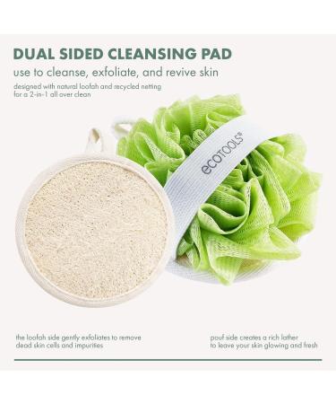 EcoTools EcoPouf Dual Cleansing Pad - Sustainable Body Exfoliator - Buy Online on GoSupps.com
