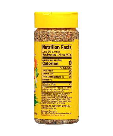 Mrs Dash Original Blend Salt-Free Seasoning 6.75 oz - No Sodium, No Carbs, No Sugar - Full Flavor Seasoning - Buy Online on GoSupps.com