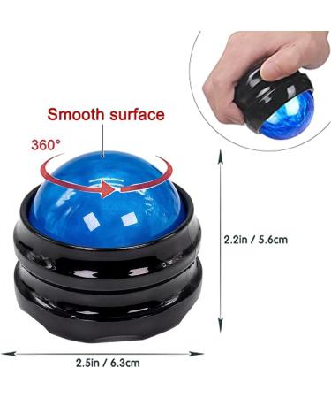 PHOCOMRICH MASUAL MASSAGE KUGE - Ultimate Massage & Therapy Device for Sore Muscles Neck Back & Body Relief - Deep Tissue Pain & Stress Relief (Blue) - Buy Online on GoSupps.com