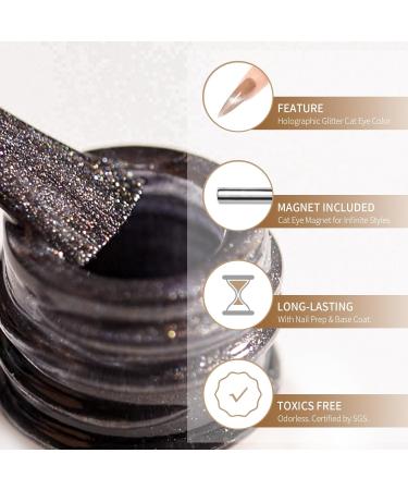 15ML MAYCHAO Galaxy Magnetic Cat Eye Gel Polish - Soak Off Holographic Nail Art Manicure DIY - Buy Online on GoSupps.com