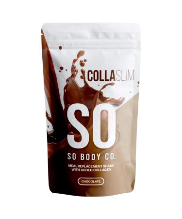 SoBodyCo CollaSlim Meal Replacement Shake Weight Loss Shake Diet Meal Replacement Meal Replacement With Added Collagen Diet Chocolate Shake Chocolate 800 g (Pack of 1)