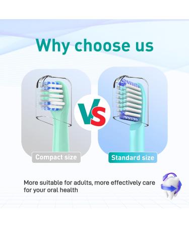 Toothbrush Replacement Heads Compatible with Colgate Hum Electric | 8 Pack Green Brush Heads for Colgate 360 Power Charcoal Deep Clean - Buy Online on GoSupps.com
