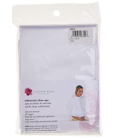 Canyon Rose Esthetician's Client Cape  For Makeup Application  White Satin Reflects Light Upwards To Face  Helps Eliminate Shadows for Even Makeup Application - Buy Online on GoSupps.com
