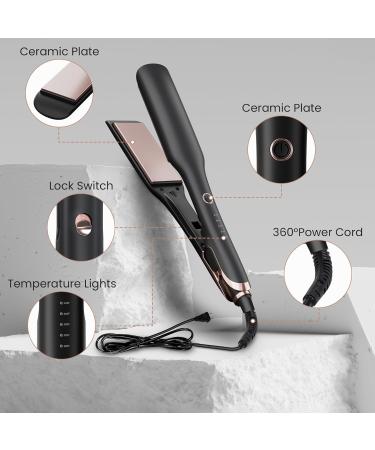 1.5" Flat Iron Hair Straightener - Fast Heating Ceramic Professional Styling Tool | International Shipping - Buy Online on GoSupps.com