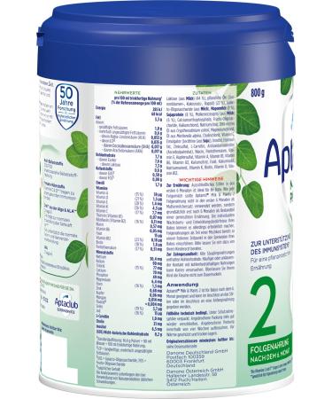 Aptamil Milk & Plants 2 - Follow-On Formula for 6+ Months | Omega 3 DHA & ALA | Palm Oil-Free Baby Milk Powder 800g - Buy Online on GoSupps.com