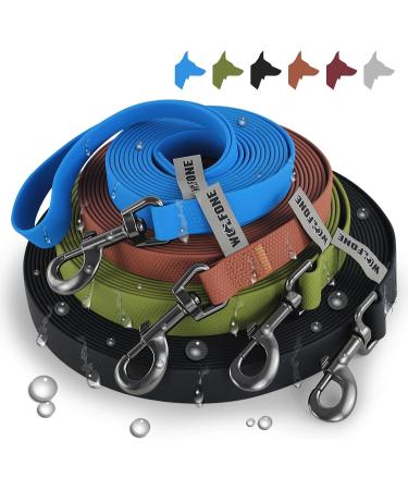 Wolfone 9m Waterproof Dog Leash - Heavy Duty Dark Red Recall Tow Line with Anti-Slip Handle for Outdoor Training - Buy Online on GoSupps.com