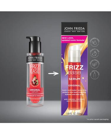 John Frieda Frizz Ease Original Hair Serum  Anti-Frizz Heat Protecting  Infused with Silk Protein  1.69 fl oz (2 Pack) SERUM 2 - Buy Online on GoSupps.com