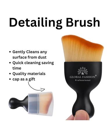 Buy Dual-Action Brush for Foundation & Powder - Global Fashion | 10x6x3cm 15g Black - International Shipping - Buy Online on GoSupps.com