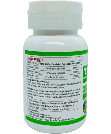 Morsan Nutraveda 's Triphala (Haritaki Bibhitaki Amlaki) Capsules | Combo Pack of 4 x 60 x 500 mg Veg. Capsules (4) - Buy Online on GoSupps.com