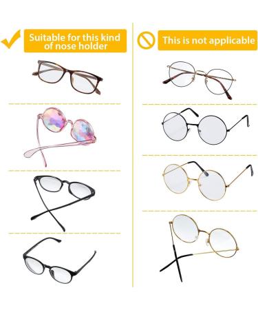 Airbag Butterfly-Shaped Glasses Nose Pads - Slipproof & Comfortable - 10 Pairs Clear 2.5mm for Full Format Glasses - Buy Online on GoSupps.com