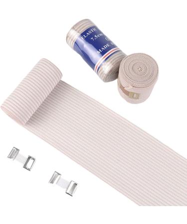 TERNCOEW 4Pcs Athletic Sports Support Tape Roll Elastic Compression Bandage Wrap With Hook For Arm Leg Sprains Ankle Wrist 15cm - Buy Online on GoSupps.com