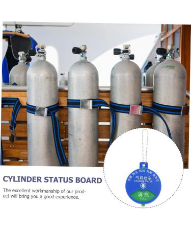 Hemoton Cable Rods 3pcs Signage Emblems Labels Hospital Cylinder Status Sign Cylinder Status Plate Oxygen Tank - Buy Online on GoSupps.com