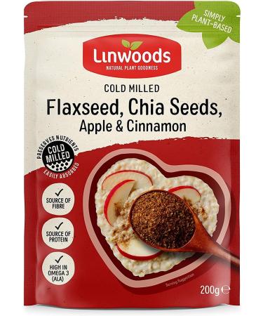  Linwoods Linwoods Flax chia apple and cinnamon | 3 x 200 g - Buy Online on GoSupps.com