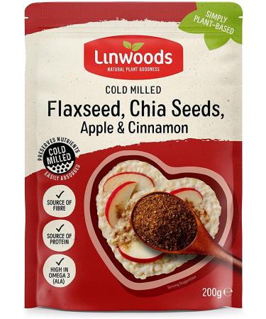 Linwood Chia Apple & Cinnamon Flax Seed - 4 Count