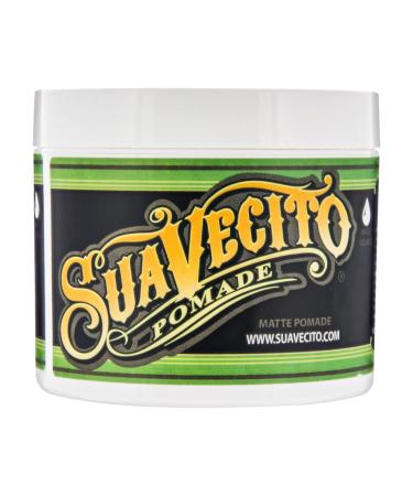 Suavecito Pomade Matte (Shine-Free) Formula 4 oz, 1 Pack - Medium Hold Hair Pomade For Men - Low Shine Matte Hair Paste For Natural Texture Hairstyles 4 Ounce (Pack of 1) Matte