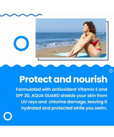 AQUA GUARD Beauty Pre-Swim Skin Defense | Prevents Dry Itchy Skin | Protects from Pool Chemicals | Hydrating Formula | Made in California | Paraben Phthalate & Gluten-Free (2-Pack) 3 Fl Oz (Pack of 2) - Buy Online on GoSupps.com