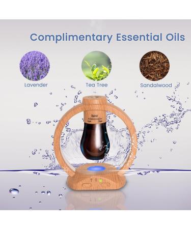 Adirigo Wireless Aroma Diffuser | Waterless Essential Oil Diffuser with 3 Fog Modes & 4 LED Lights | Perfect for Home Bedroom & Bathroom - Set Includes 3 Bottles - Buy Online on GoSupps.com